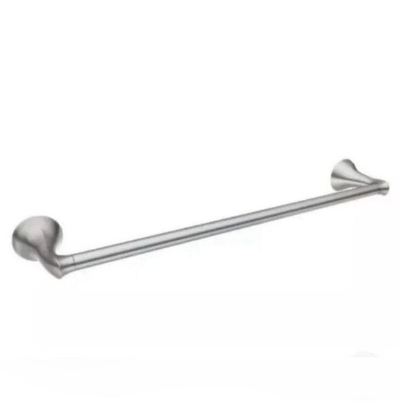 Moen Darcy Towel Bar Silver 18 inch NIB Brushed Nickel Finish - Picture 1 of 4